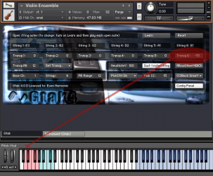 Key switches have been mapped to the low E string