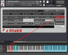 Key swtiches have been mapped to the low E string